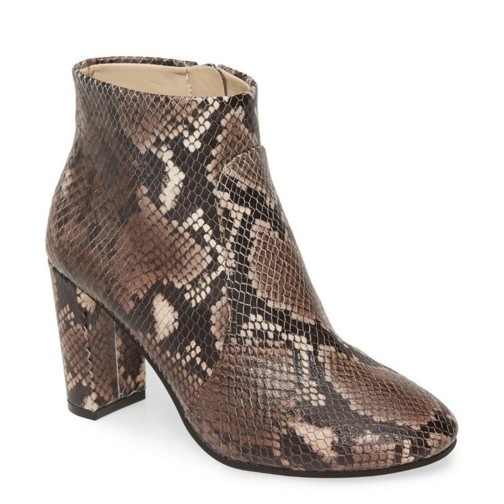 NEW Vince Camuto Sanstan Brown Snake Boots Women’s Size 7